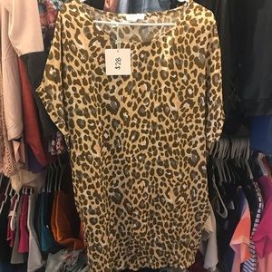 Cheetah dress can also be worn as tunic